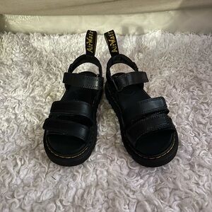 Dr. Martens Kids Black Sandals